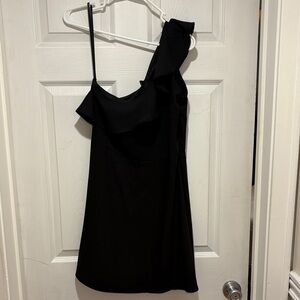 Banana Republic Black One-Shoulder Dress